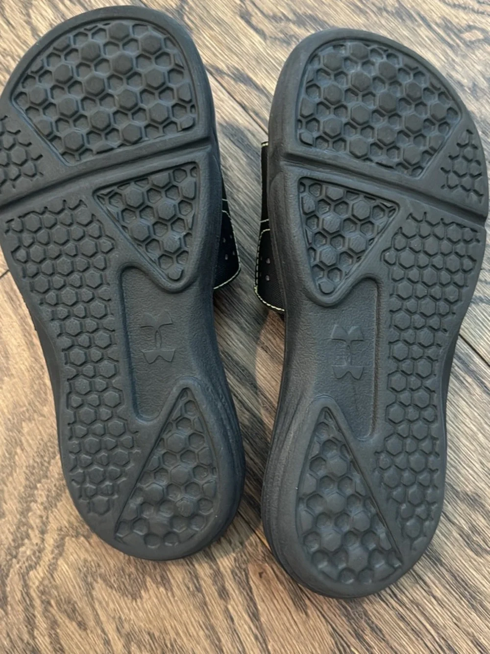 Under Armour Kids Pink and Black Adjustable Sandals